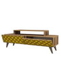 Hanah Home Soporte de TV City - Nogal y Amarillo